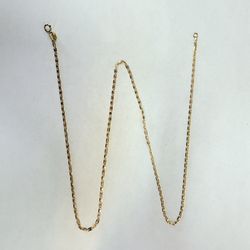 15.5” 14K Gold Gucci Link Chain 