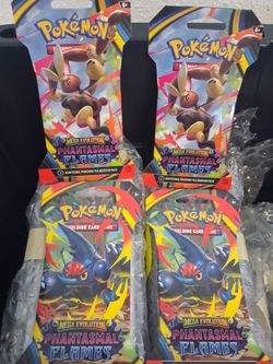 4 Phantasmal flames Pokémon TCG Sealed booster packs