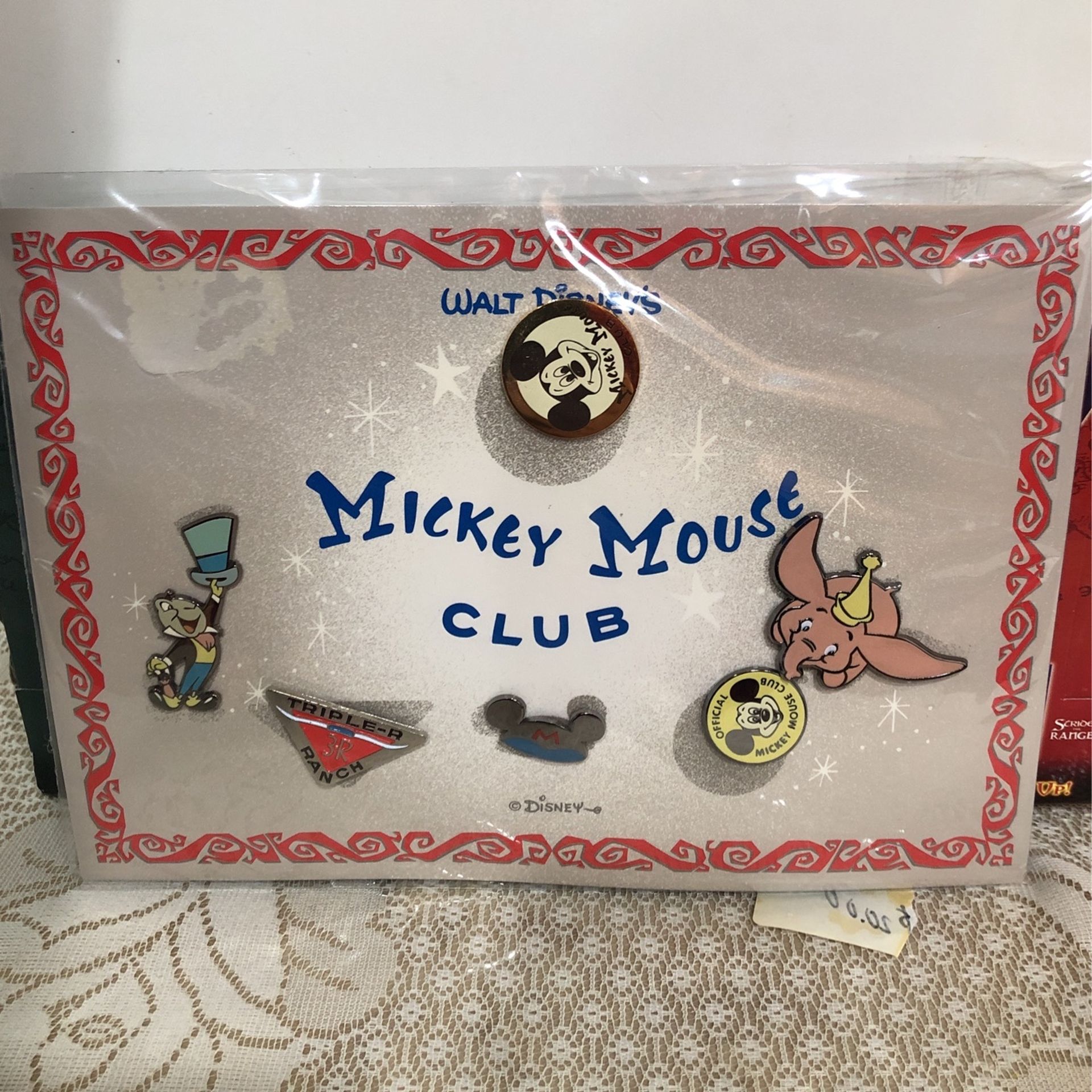 Mickey Mouse club pin set