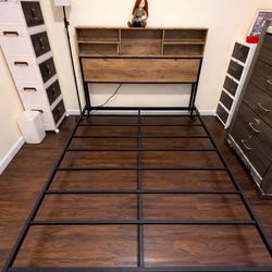 LED Queen size bed frame for sale