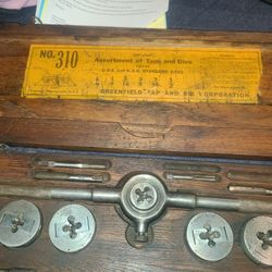 Vintage Greenfield Tap And Die Set 