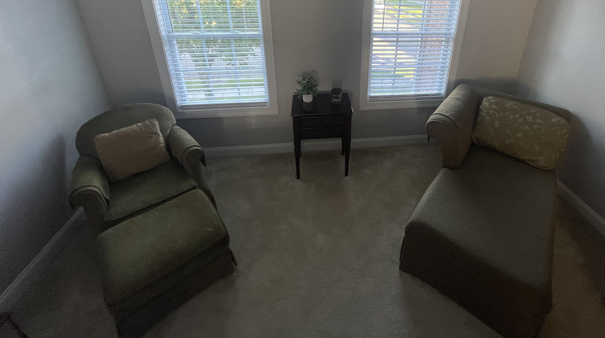 Chaise Lounge With Chair And Ottoman