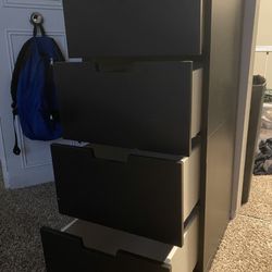 Black Dresser With 4 Drawers 