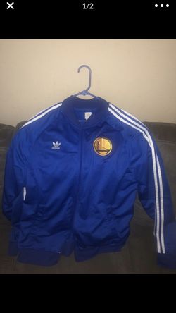 Warriors adidas track jacket size 2XL