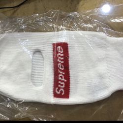 Supreme New Era Box Logo Balaclava White