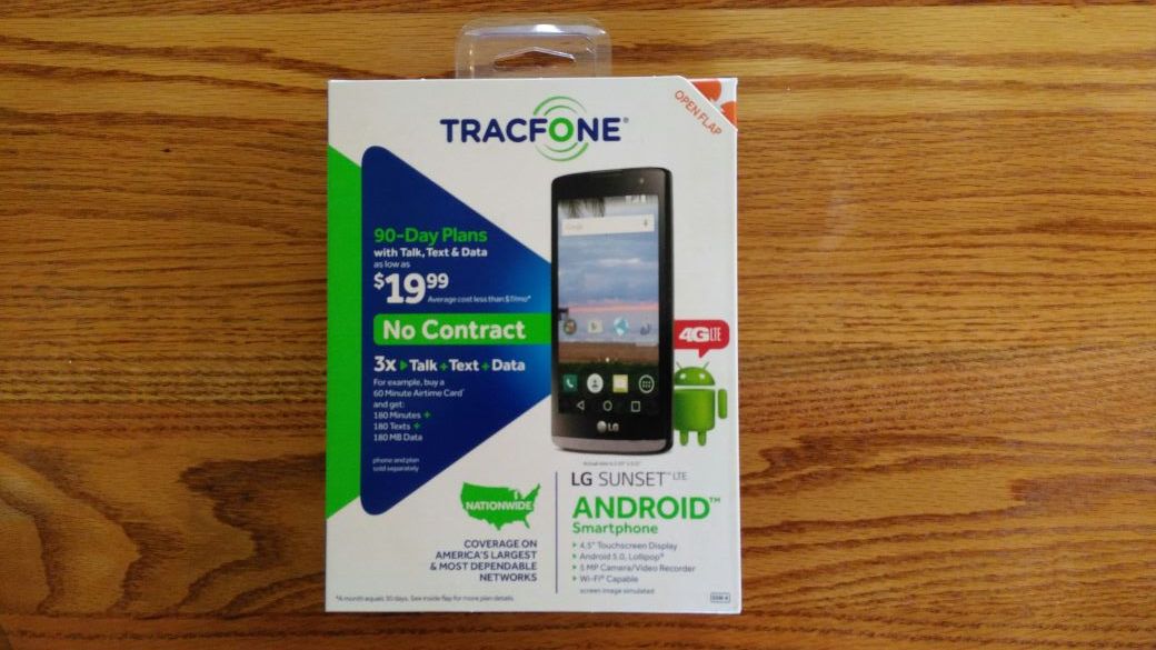 New LG Sunset Tracfone - 3x Minutes