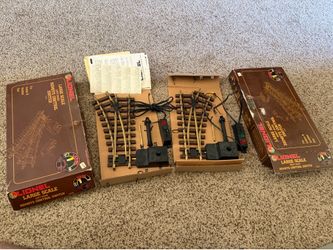 Lionel G scale brass switch pair