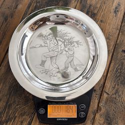 First Sterling Silver Franklin Mint Annual Christmas Plate Ltd Edition 1970