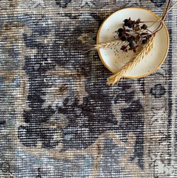 2.5X10 Runner Tumble Rug And Pad Amara Indigo 