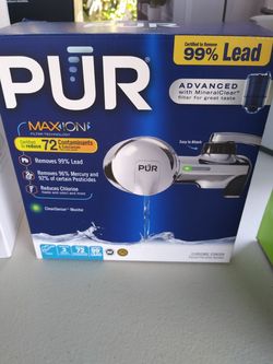 PUR chrome finish Faucet filtration