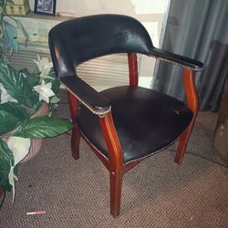 Leather Black  Chair