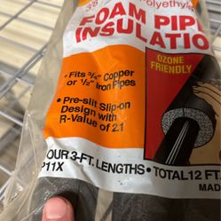 3/8 In Pipe Insulation 
