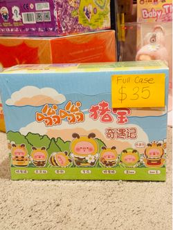 FULL CASE Cute Bumblebee Piggy Figures - Brand New Sealed