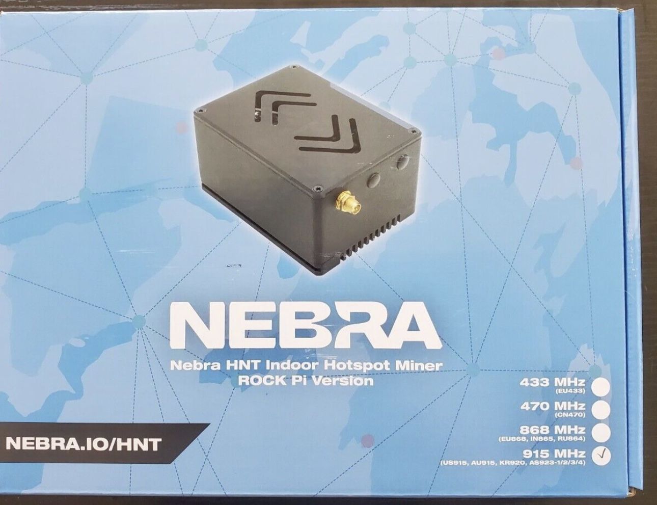 Nebra HNT Indoor Hotspot Miner 915 MHz (ROCK Pi Version)