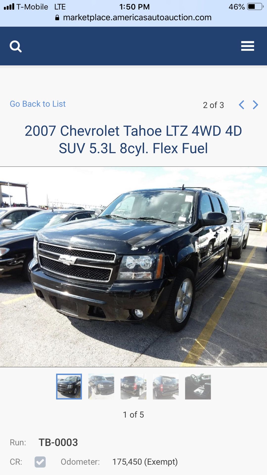 2007 Chevorlet Tahoe 4x4