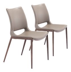 Ace Brown & Walnut Dining Chair (Set of 2)