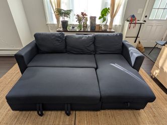 Couch (dark blue) with Storage
