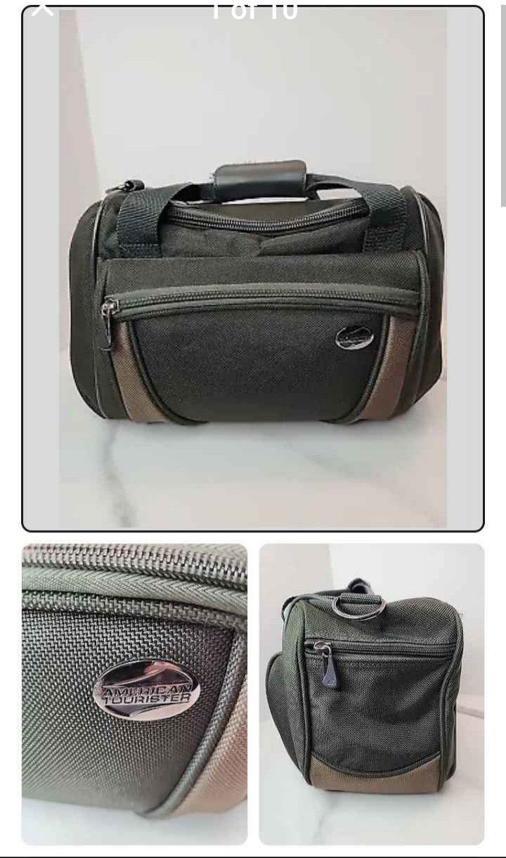 American Tourister Green/Tan Carry-On Luggage