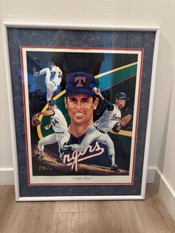 Nolan Ryan Framed Limited Edition Lithograph Poster