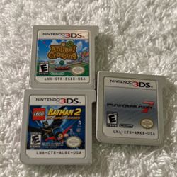3 Nintendo 3DS Games In Excellent Condition 