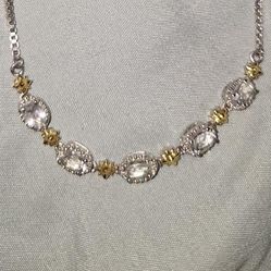 Silver Chain With Gold And Silver Charms ✨️ 