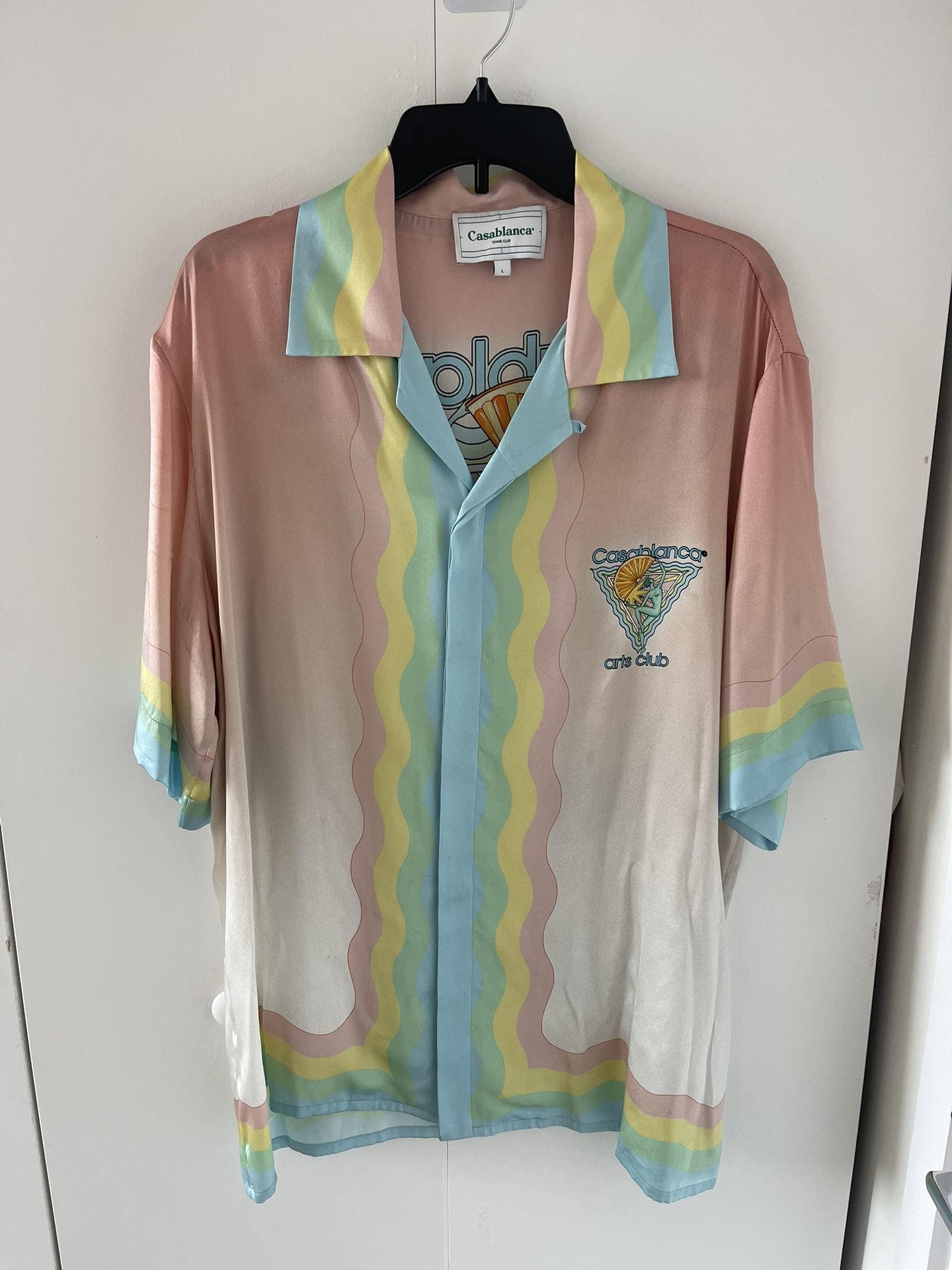 Casablanca Silk Men’s Shirt Art Basel Limited Edition