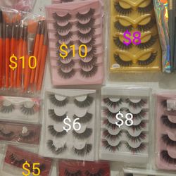 Eyelashes And Glue,Makeup Brushes Price In The Picture