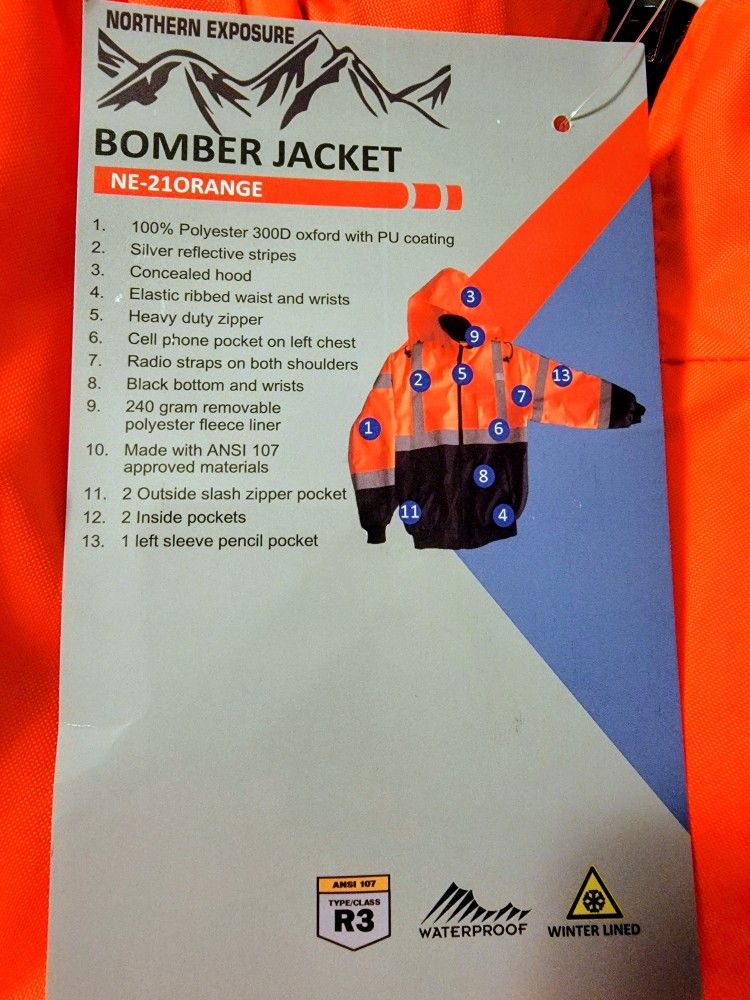 Hi Vis Bomber Jacket 