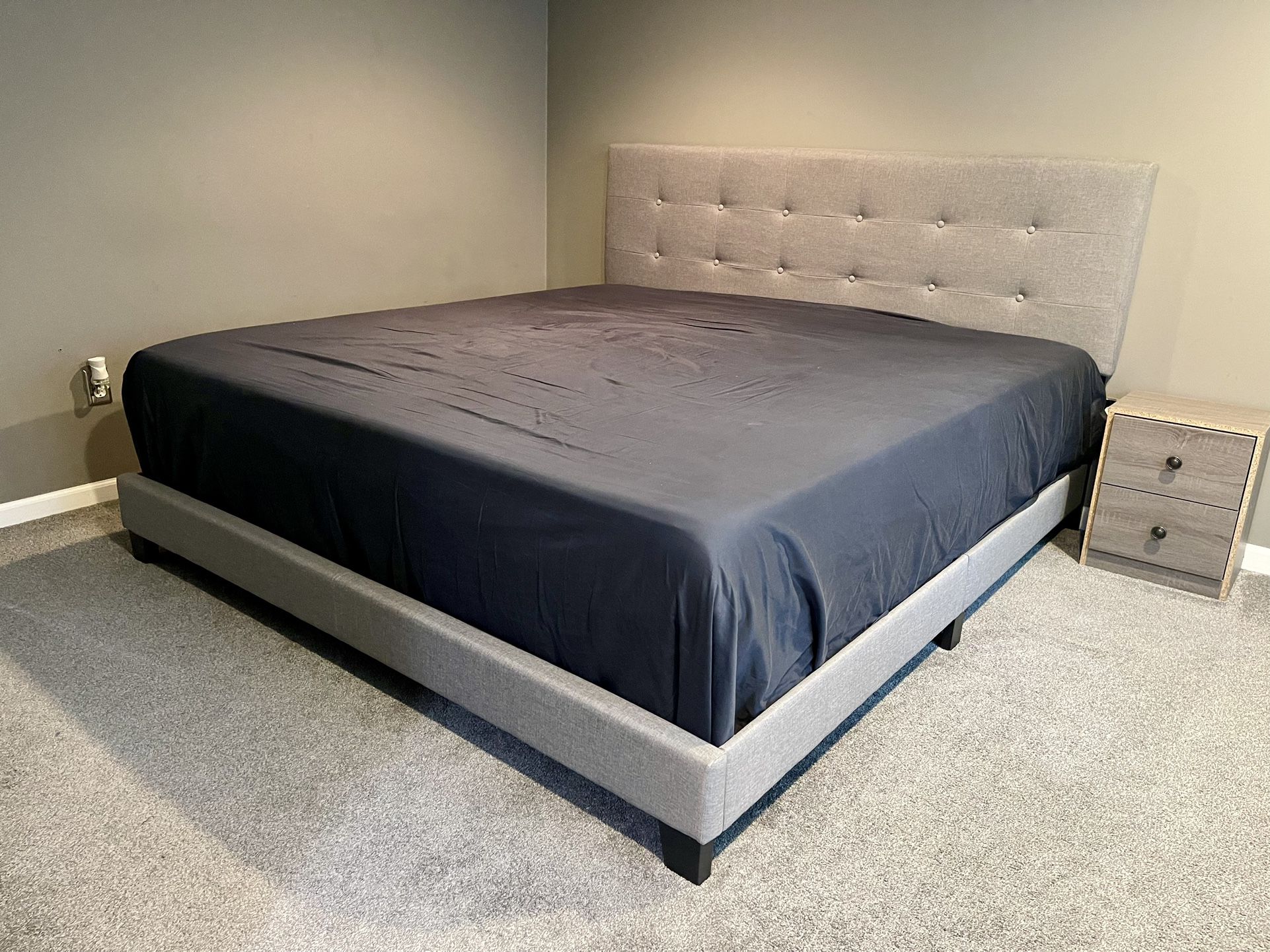 King Size Bed Frame And Mattress 
