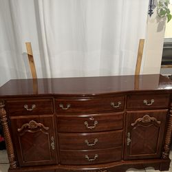 Dresser with mirror, real wood.