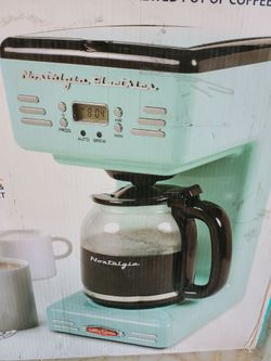Nostalgia retro coffee maker baby blue Brews 12 cups