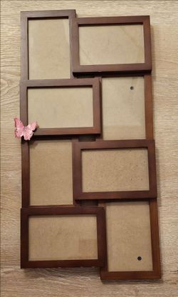 Multiple pictures wood frame