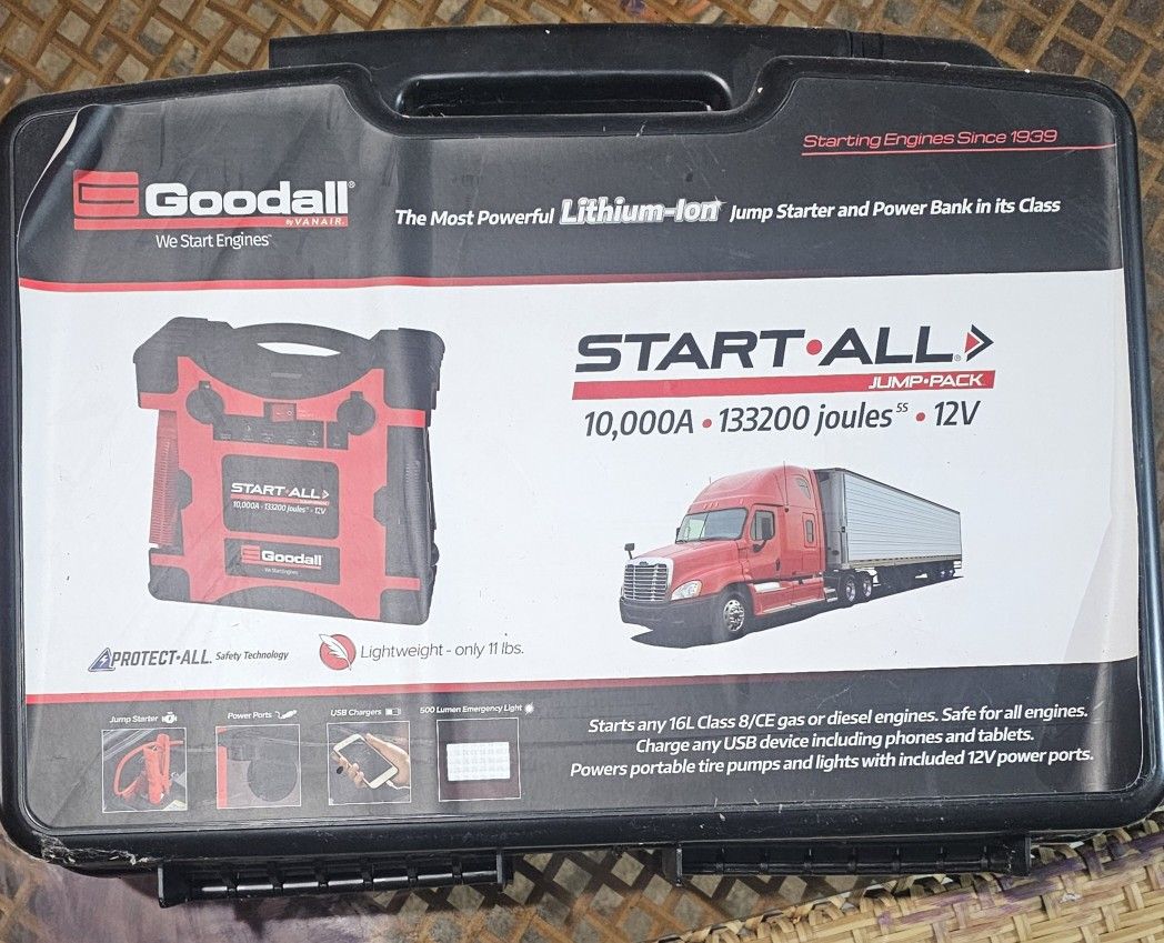 Goodall Start-All Jump Pack | JP-12-10000T