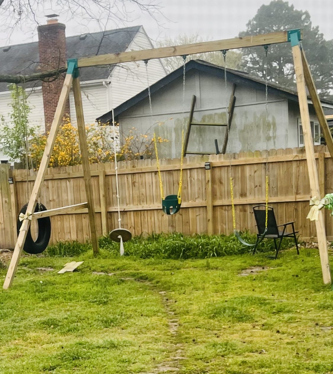 Swing Set Wooden