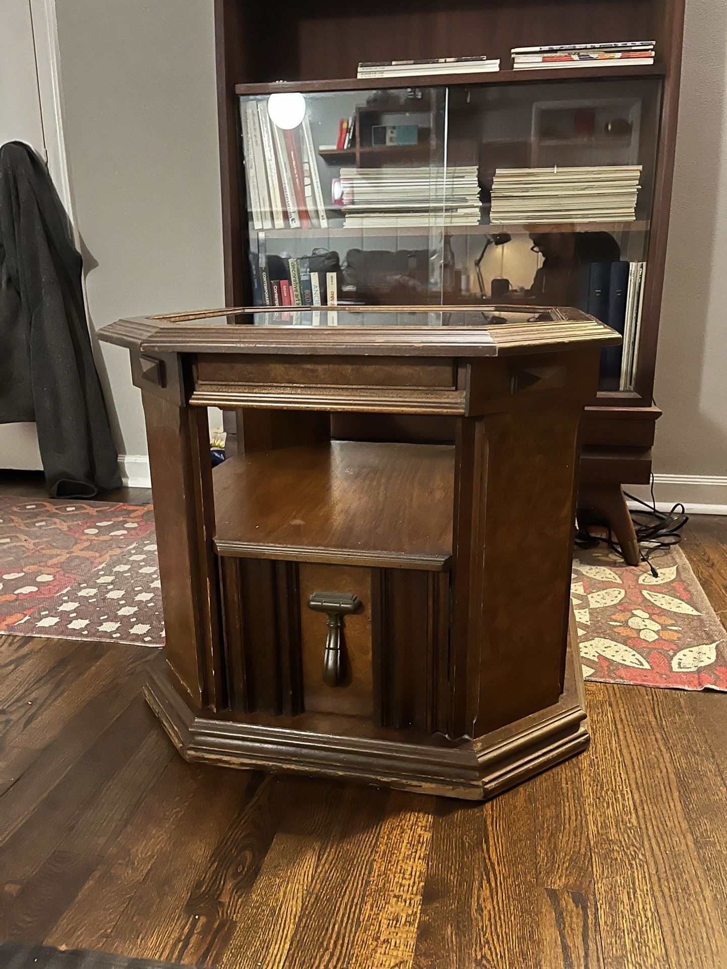 Wood/Glass octagonal End table