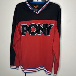Pony For Ever 21 Men Pullover Athleticism Longsleeves Activewear SkateTeam Shirt. Size Medium 