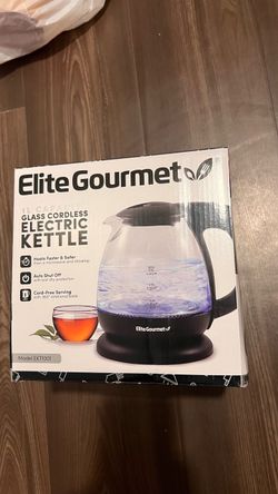Elite Gourmet 1L Glass Cordless Electric Kettle (Model EKT1001) - Great Condition