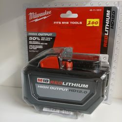 Milwaukee New M18 Battery 12.0