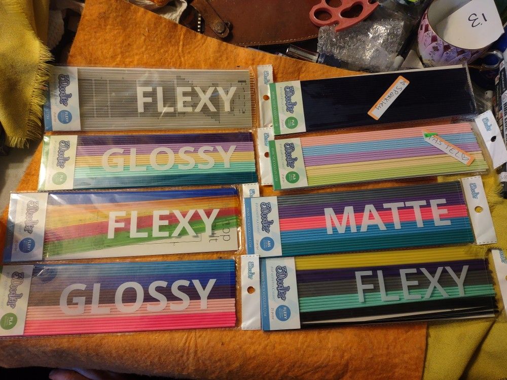 Nine Packs Of Filament Refills For A 3Doodler 3D Pen
