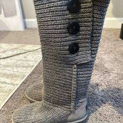 Gray Uggs Boots Size 7