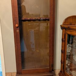 Vintage Solid Wood Rifle Cabinet – Rustic  