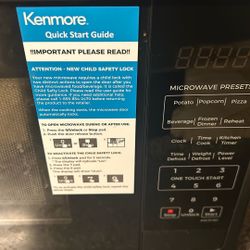 Kenmore Microwave New