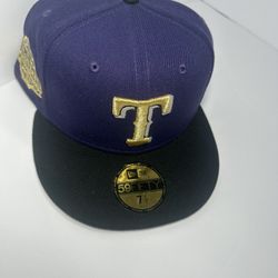 Purple Texas Ranger 2018 All Star Patch Hat