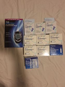 True Metrix Blood Glucose Meter with Test Strips and Lancets