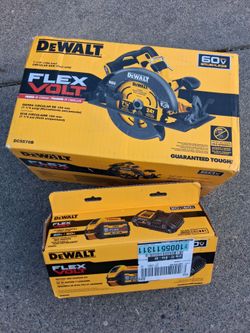 DEWALT
FLEXVOLT 60V MAX Cordless Brushless 7-1/4 in. Circular Saw with Brake (Tool Only) and The Dewalt 6 ah flexvolt 20v/60v battery and charger