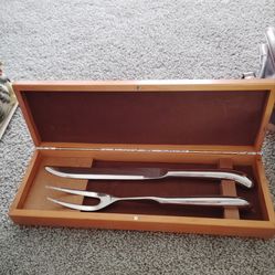Vintage Chefmate stainless steel carving set