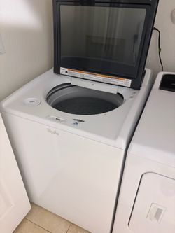 Whirlpool Cabrio High Efficiency Top Load Washer & Electric Dryer Set