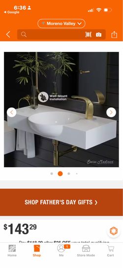 Chateau 30 in. Wall mounted sink