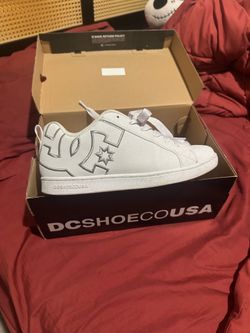 Dc white shoes women size 8