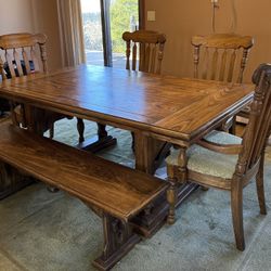 Free Solid Oak table - Pick Up Today 